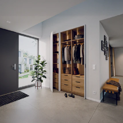 Phụ kiện cửa trượt xoay SLIDO F-PARK71 25B408.25.003, chiều dài ray/ Khoảng kéo vào tối đa : 504 mm / 390 mm