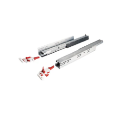 Ray âm Hafele Matrix UM 433.32.175, mở toàn phần, nhấn mở, bao gồm bas lắp đặt, Chiều dài/ Chiều dài ngăn kéo/ Chiều sâu hộc tủ (mm): 500/ 490/ 505