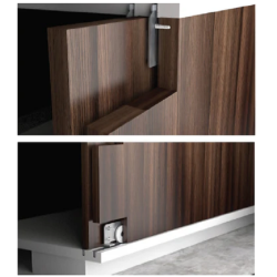 Bộ phụ kiện Hafele không bao gồm ray 494.00.110 - Cửa trượt thẳng (lọt lòng) SLIDO CLASSIC 40 IF