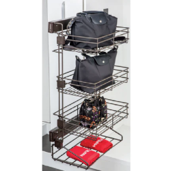 Rổ kéo đa năng Hafele 807.95.180, bên trái, màu Chestnut