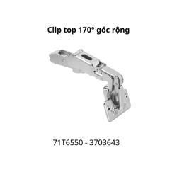 Bản lề CLIP top góc mở 170° 71T6550 3703643, trùm hết