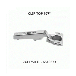 Bản lề CLIP top không bật góc mở 107° 74T1750.TL 6510373, lọt lòng