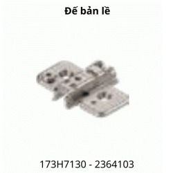 Đế chữ thập cho bản lề góc mù, có điều chỉnh chiều cao,173H7130, 2364103