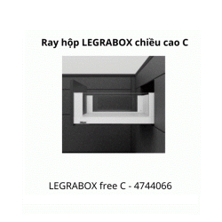 Ray hộp LEGRABOX free C, chiều cao C 177mm,4744066 trắng