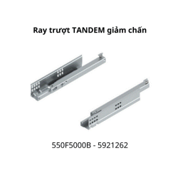 Ray trượt Blum TANDEM 550F5000B 5921262 mở 3/4 ray 30kg, 500mm