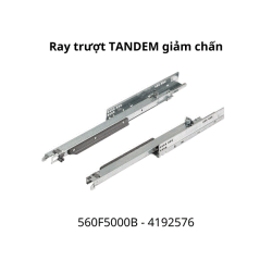 Ray trượt Blum TANDEM giảm chấn 560F5000B 4192576 toàn phần 30kg, 500mm