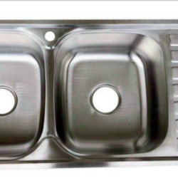 CHẬU RỬA CHÉN BÁT INOX 304 2 HỘC 1 CÁNH G4D-10545I GOLICAA